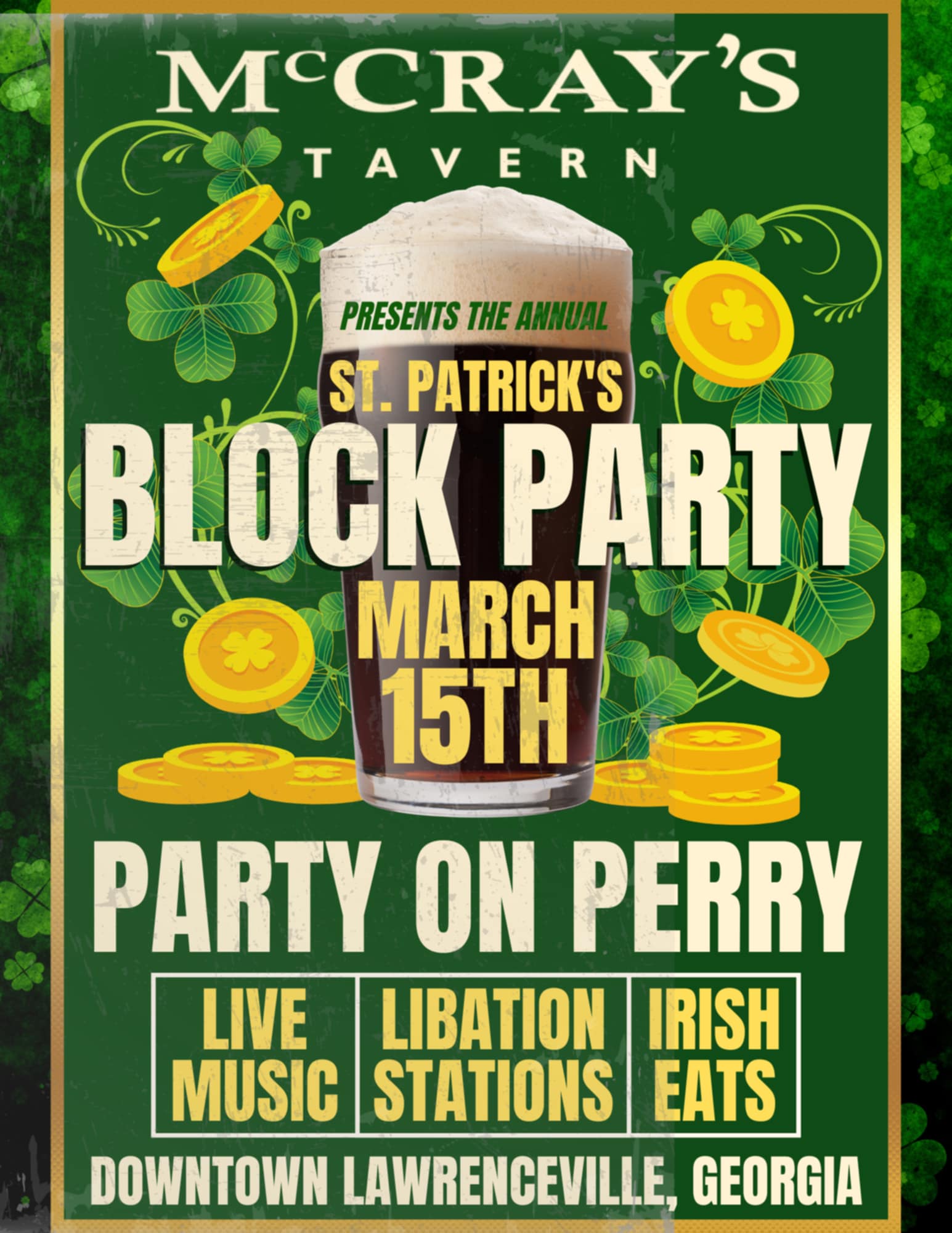 McCrays St Paddys on Perry 2025 St Patricks Day Celebration event