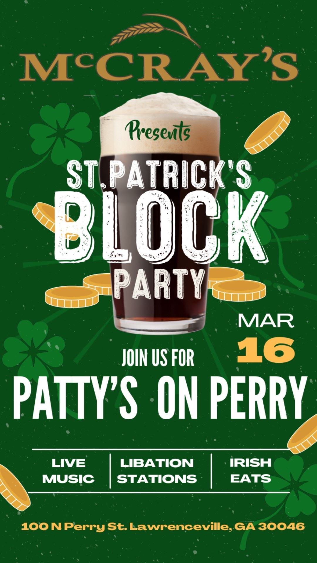 McCrays St Paddys on Perry