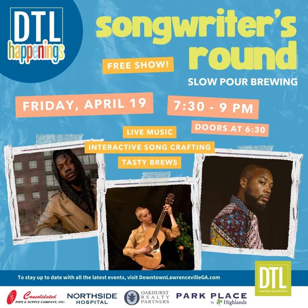 DTL Happening Songwriters Round with performer photos