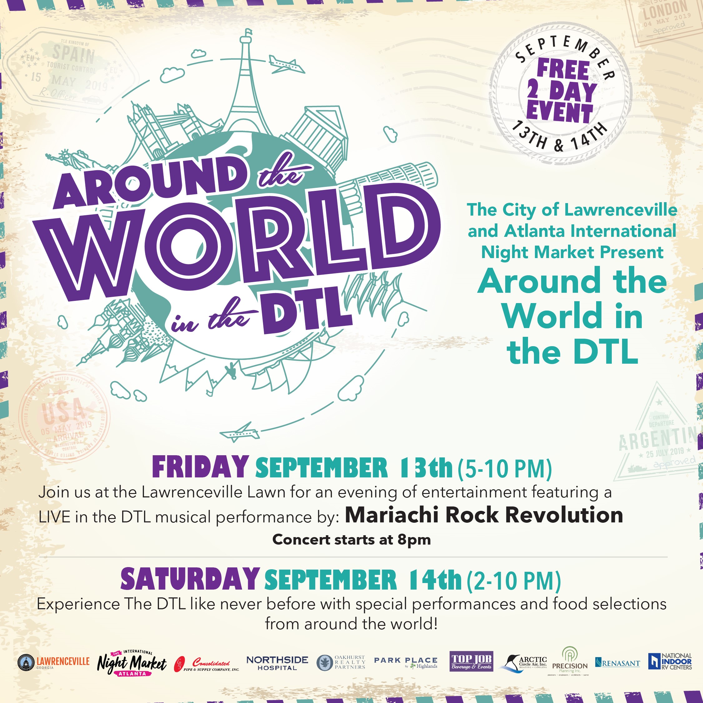 2024 Around the World in the DTL 2 day event on September 13 and 14 at the Lawrenceville Lawn